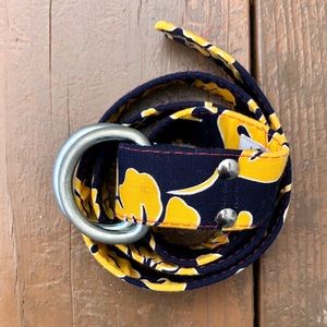 MAAX Blue Fish River Hawaiian Print Cotton Belt, sz. S